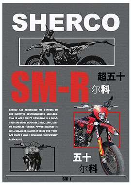 Sherco SM-R Motorcycle Advertisement