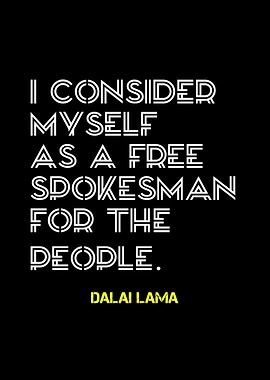 Dalai Lama Quote on Black
