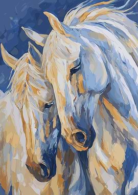 Two Horses Painting