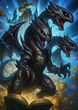 Three-Headed Dragon Reading Book