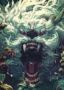 Fearsome Monster Red Eyes