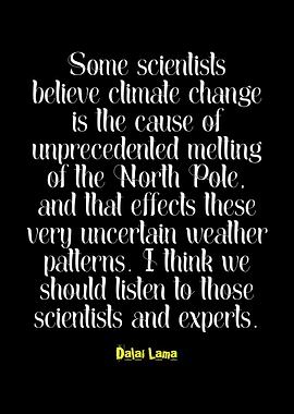 Dalai Lama Quote on Climate Change