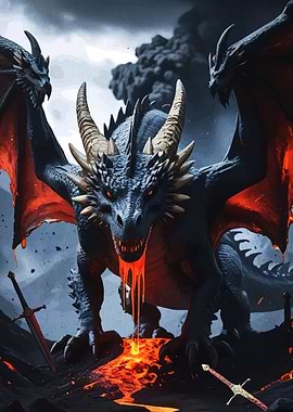 Three-Headed Dragon Lava