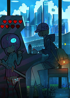 Arcade Night Cityscape