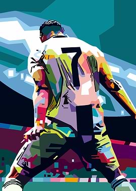 Cristiano Ronaldo Pop Art Illustration