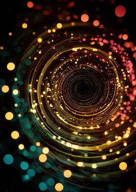 Abstract Swirl of Lights