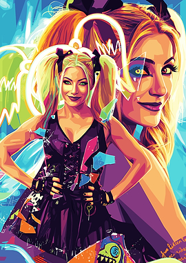 Alexa Bliss Colorful Portrait