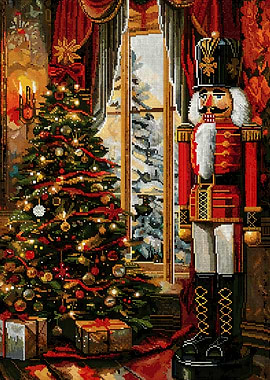Christmas Nutcracker and Tree