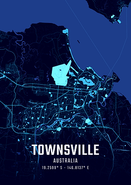 Townsville Midnight City Map