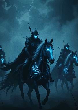 Dark Knights Horseback