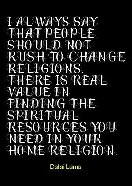 Dalai Lama Quote on Religion
