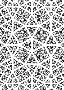 Radial Symmetry Geometric Pattern