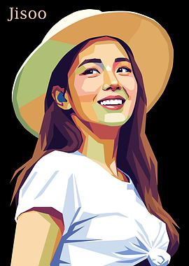 Jisoo Portrait Pop Art