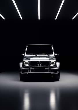 Luxury G Wagon SUV in dark