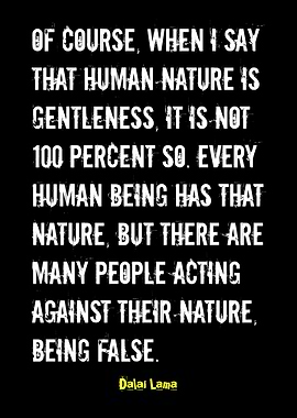 Dalai Lama Quote on Human Nature