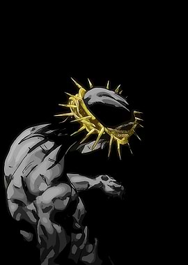 Jesus Christ Figure with Golden Crown