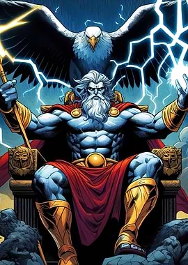 Zeus with Eagle Lightning