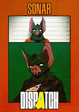 Sonar Dispatch Comic Book Cover Art