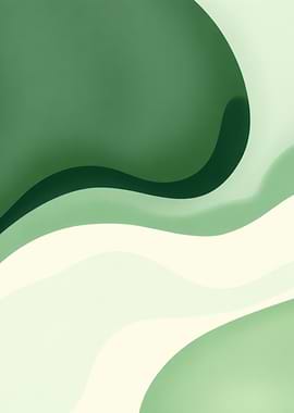 Abstract Green Waves