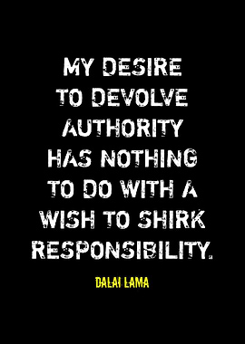 Dalai Lama Quote on Responsibility