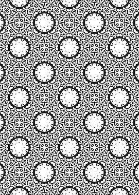 Circular Symmetry And Square Pattern