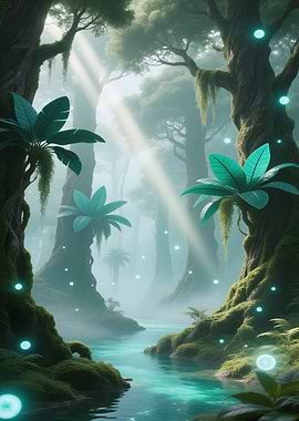 Mystical Forest River