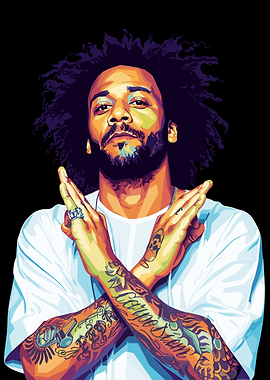 Marcelo Vieira Portrait Pop Art