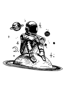 Lonely Astronaut on a Distant Planet