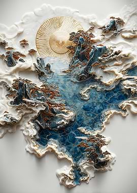 Kintsugi Sun and Water