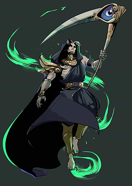 Thanatos from Hades game illustration