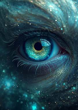 Close-up of a ethereal eye
