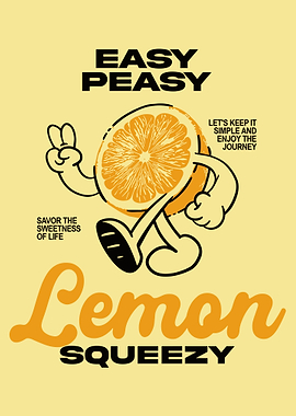 Easy Peasy Lemon Squeezy Cartoon
