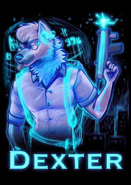 Dexter: Furry Cyberpunk Character