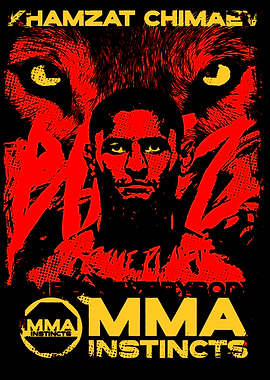 Khamzat Chimaev MMA Poster