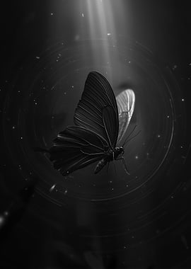 Monochrome Butterfly