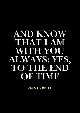 Jesus Christ Quote on Black