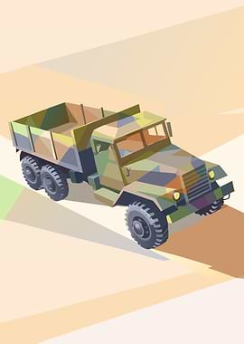 Military Truck Digital Art