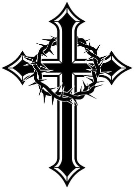 Cross with Crown of Thorns