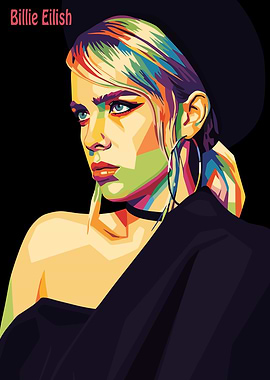 Billie Eilish Pop Art Portrait