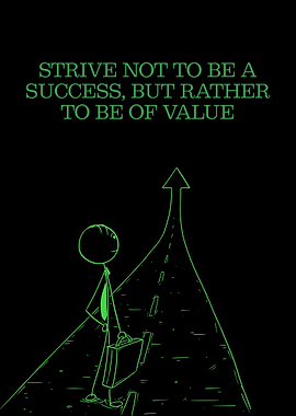 Strive for Value: Green on Black