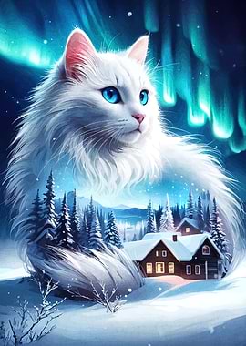 Winter Cat Aurora