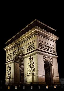 Arc de Triomphe at Night