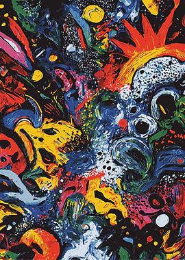 Abstract Colorful Painting