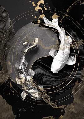 Yin Yang Koi Fish