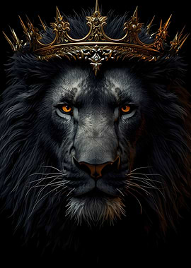 Lion King with Golden Crown