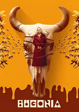 Bugonia: Woman, Skull, and Bees