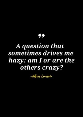 Einstein Quote: Am I Crazy?