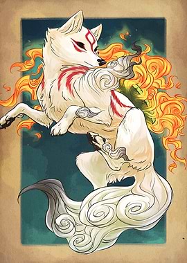 Okami Amaterasu Digital Art