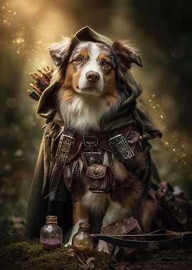 The Forestbound Ranger – Australian Shepherd Adventurer