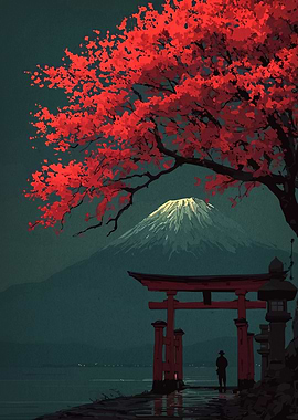 Japanese Landscape Mount Fuji
